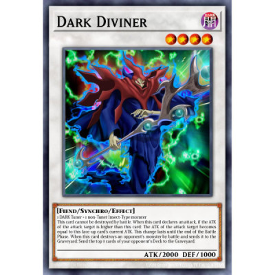 Dark Diviner -- ORCS-EN095 -- Super Rare -- unlimited   -  -Condicion: Near Mint