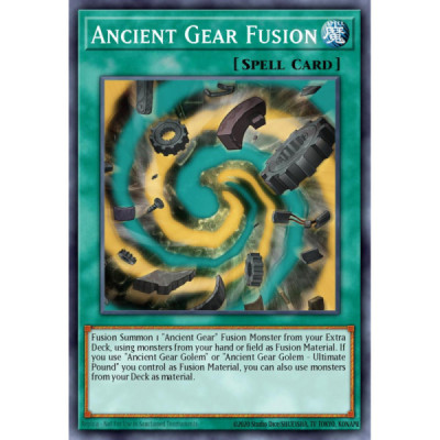 Ancient Gear Fusion -- LED2-EN032 -- Ultra Rare -- 1st edition   -  -Condicion: Near Mint