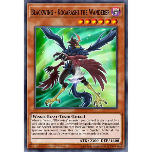 Blackwing - Kogarashi the Wanderer -- EXVC-EN009 -- Ultimate Rare -- unlimited   -  -Condicion: Lightly Played