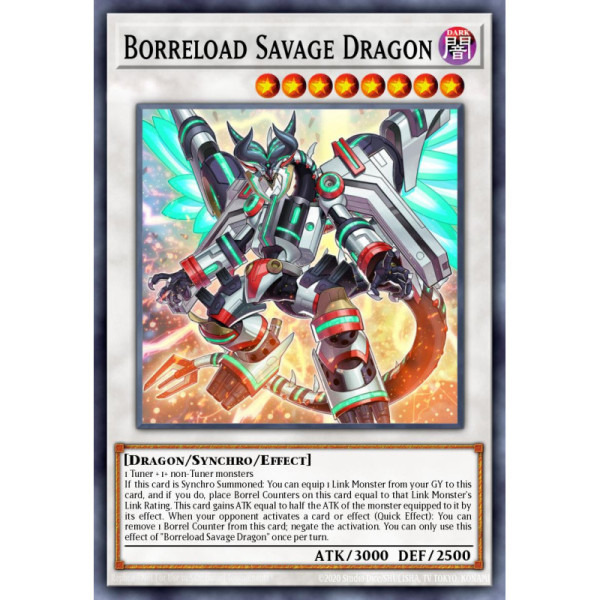 Borreload Savage Dragon -- RA01-EN033 -- Secret Rare -- 1st edition   -  -Condicion: Near Mint