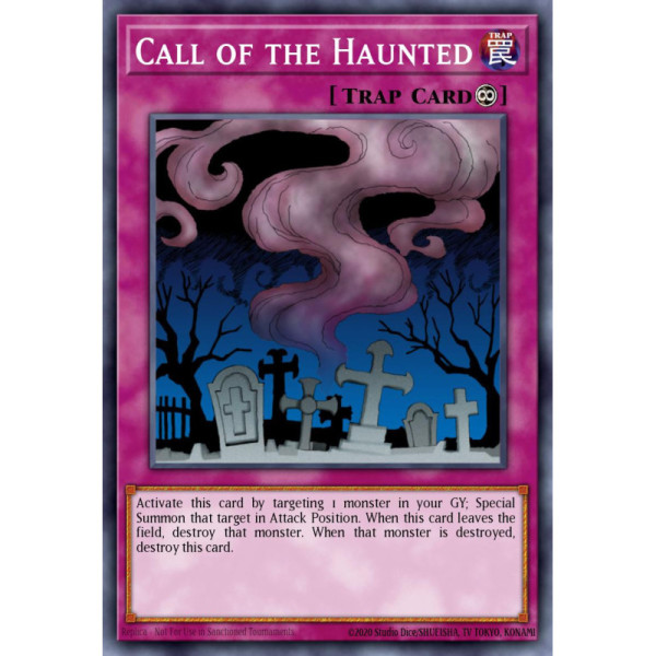 Call of the Haunted -- DB1-EN076 -- Super Rare -- n/a   -  -Condicion: Played