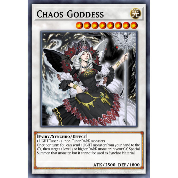 Chaos Goddess -- TSHD-EN044 -- Secret Rare -- unlimited   -  -Condicion: Lightly Played