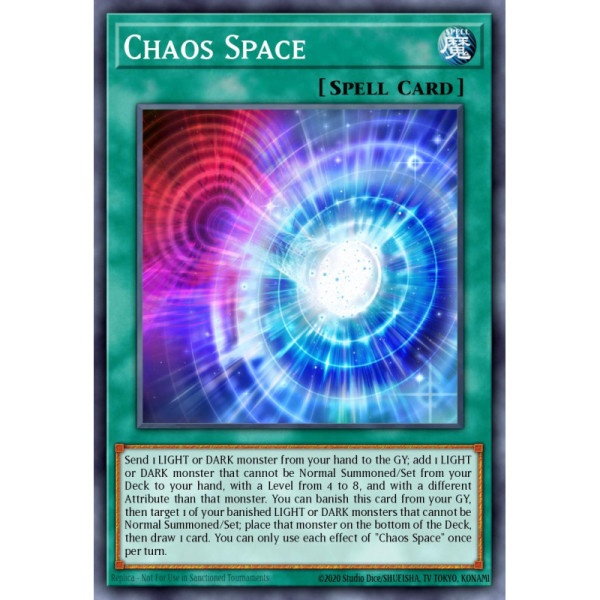 Chaos Space -- RA01-EN065 -- Super Rare -- 1st edition   -  -Condicion: Near Mint