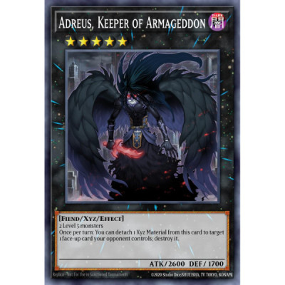 Adreus, Keeper of Armageddon -- GENF-EN086 -- Secret Rare -- 1st edition   -  -Condicion: Near Mint