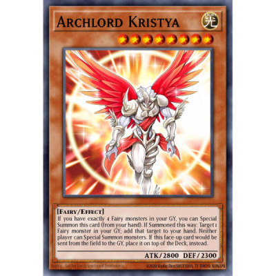 Archlord Kristya -- VASM-EN048 -- Quarter Century Secret Rare -- 1st edition   -  -Condicion: Played