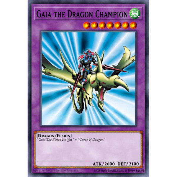 Gaia the Dragon Champion -- RP01-EN022 -- Super Rare -- unlimited   -  -Condicion: Lightly Played