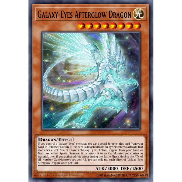 Galaxy-Eyes Afterglow Dragon -- RA01-EN017 -- Ultra Rare -- 1st edition   -  -Condicion: Lightly Played
