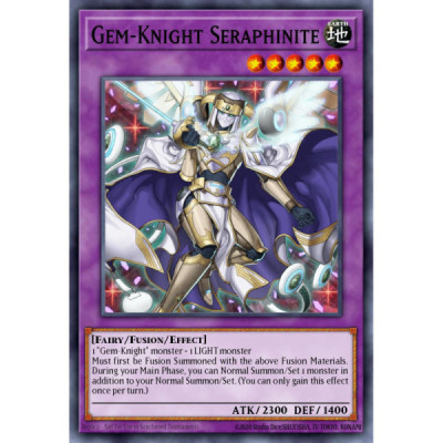 Gem-Knight Seraphinite -- DT07-EN082 -- Duel Terminal Rare Parallel Rare -- DUEL TERMINAL   -  -Condicion: Near Mint