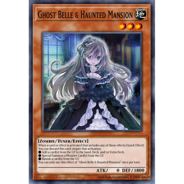 Ghost Belle & Haunted Mansion -- RA01-EN011 -- Secret Rare -- 1st edition   -  -Condicion: Near Mint