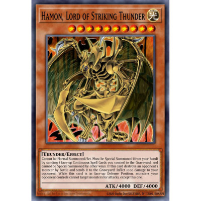 Hamon, Lord of Striking Thunder -- CT03-EN006 -- Secret Rare -- Limited   -  -Condicion: MINT