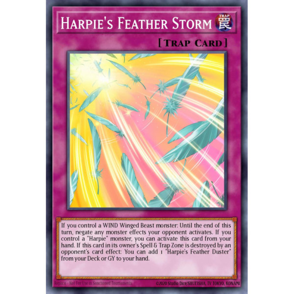 Harpie's Feather Storm -- RA01-EN073 -- Super Rare -- 1st edition   -  -Condicion: MINT