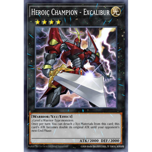 Heroic Champion - Excalibur -- REDU-EN041 -- Ghost Rare -- 1st edition   -  -Condicion: MINT