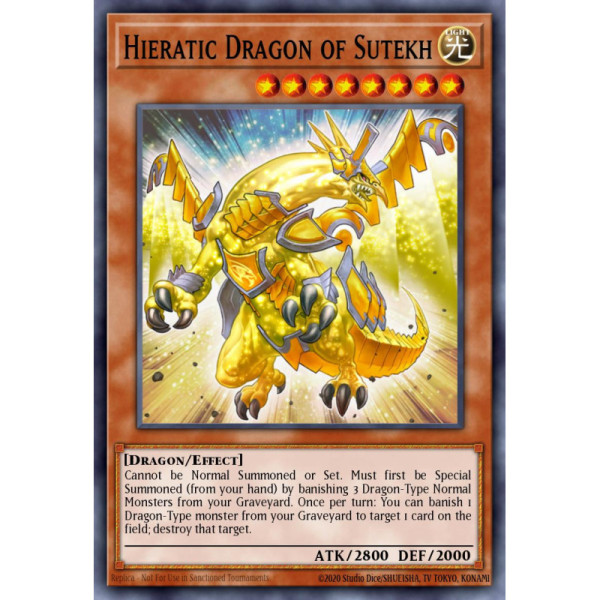 Hieratic Dragon of Sutekh -- GAOV-EN025 -- Ultimate Rare -- 1st edition   -  -Condicion: MINT