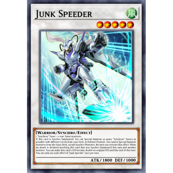 Junk Speeder -- RA01-EN032 -- Super Rare -- 1st edition   -  -Condicion: MINT