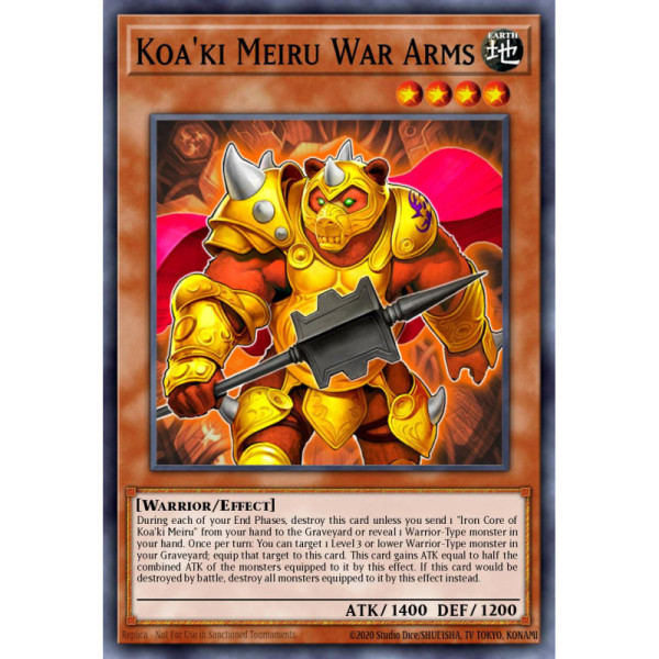 Koa'ki Meiru War Arms -- RGBT-EN081 -- Super Rare -- unlimited   -  -Condicion: MINT