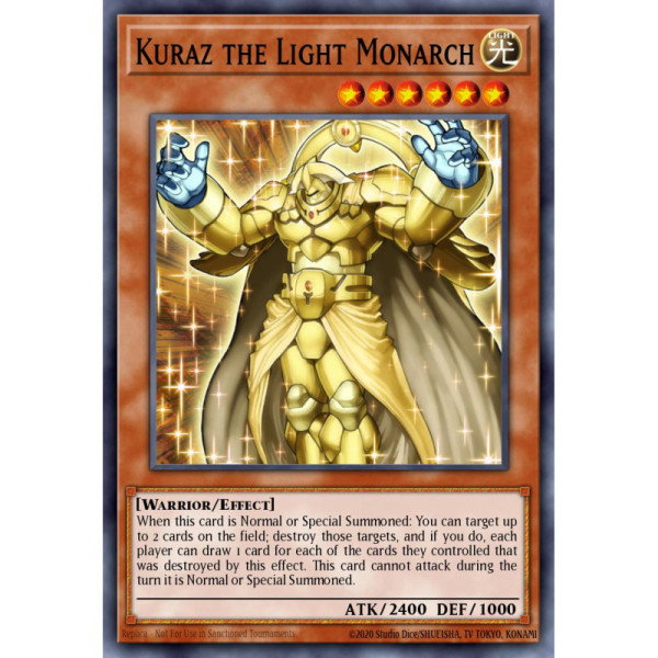 Kuraz the Light Monarch -- LODT-ENSE1 -- Super Rare -- unlimited   -  -Condicion: MINT