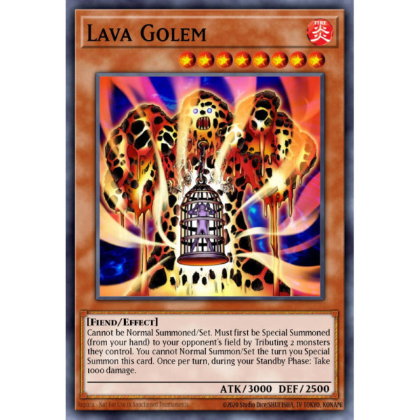 Lava Golem -- RA01-EN001 -- Super Rare -- 1st edition   -  -Condicion: MINT