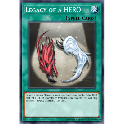 Legacy of a HERO -- DUSA-EN019 -- Ultra Rare -- 1st edition   -  -Condicion: MINT