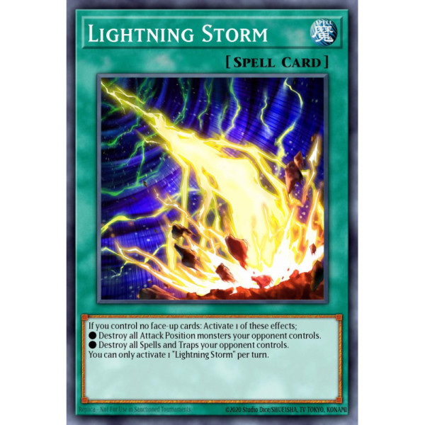 Lightning Storm -- RA01-EN061 -- Super Rare -- 1st edition   -  -Condicion: MINT