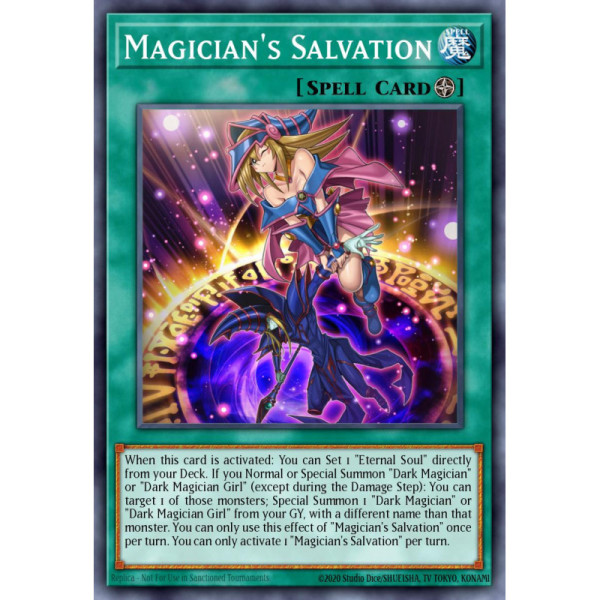 Magician's Salvation -- RA01-EN068 -- Super Rare -- 1st edition   -  -Condicion: MINT