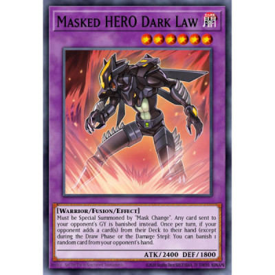 Masked HERO Dark Law -- RA01-EN025 -- Ultra Rare -- 1st edition - -Condicion: MINT Masked HERO Dark Law -- RA01-EN025 -- Ultra Rare -- 1st edition - -Condicion: MINT