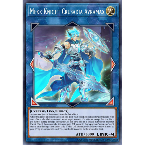 Mekk-Knight Crusadia Avramax -- RA01-EN044 -- Super Rare -- 1st edition   -  -Condicion: MINT