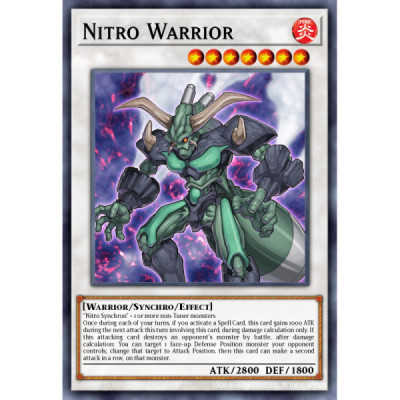 Nitro Warrior -- TDGS-EN039 -- Ultimate Rare -- unlimited   -  -Condicion: MINT