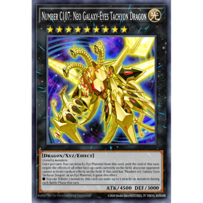 Number C107: Neo Galaxy-Eyes Tachyon Dragon -- PRIO-EN041 -- Ultimate Rare -- 1st edition   -  -Condicion: MINT