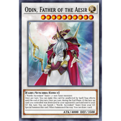 Odin, Father of the Aesir -- STOR-EN040 -- Ghost Rare -- 1st edition   -  -Condicion: MINT