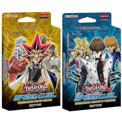 PAR DE BARAJAS YUGI OH SPEED DUEL BARAJAS DE PRINCIPIANTE: MAESTROS DEL MAÑANA