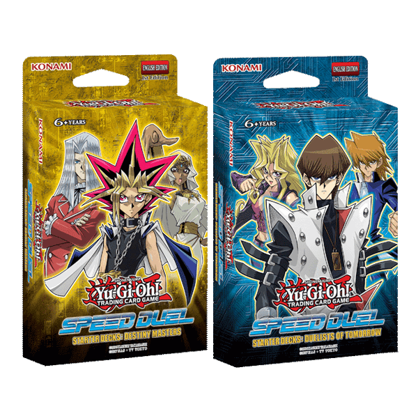 PAR DE BARAJAS YUGI OH SPEED DUEL BARAJAS DE PRINCIPIANTE: MAESTROS DEL MAÑANA