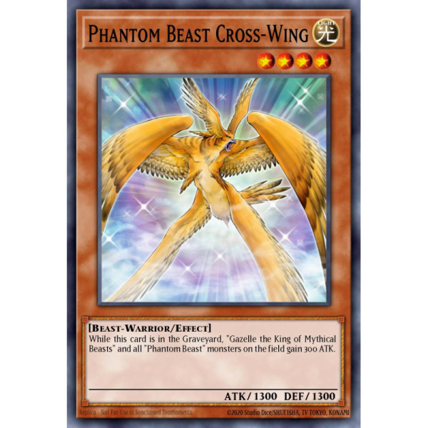 Phantom Beast Cross-Wing -- GX02-EN001 -- Super Rare -- n/a   -  -Condicion: MINT