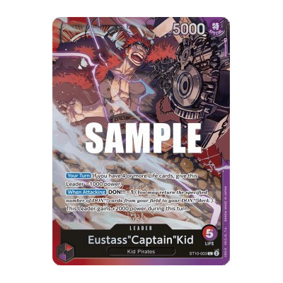 Eustass"Captain"Kid (ST10-003) -- ST-10-003 -- Leader -- Ingles   -  -Condicion: Mint