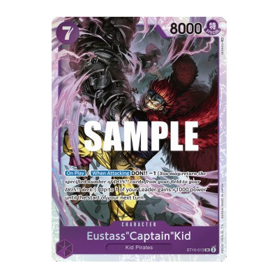Eustass"Captain"Kid (ST10-013) -- ST-10-013 -- Super Rare -- Ingles   -  -Condicion: Mint