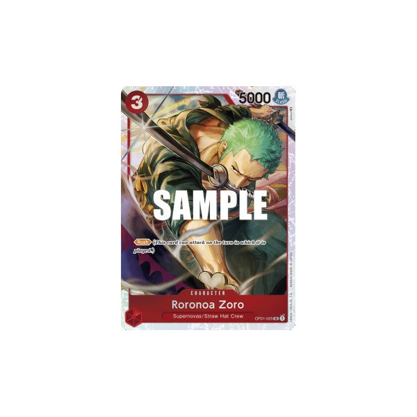 Roronoa Zoro (OP01-025) -- ST-10-025 -- Super Rare -- Ingles   -  -Condicion: Mint