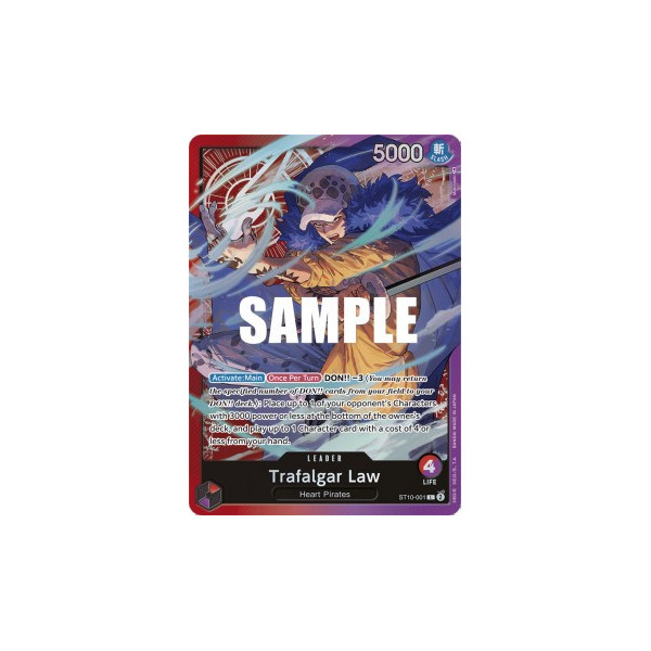 Trafalgar Law (ST10-001) -- ST-10-001 -- Leader -- Ingles   -  -Condicion: Mint