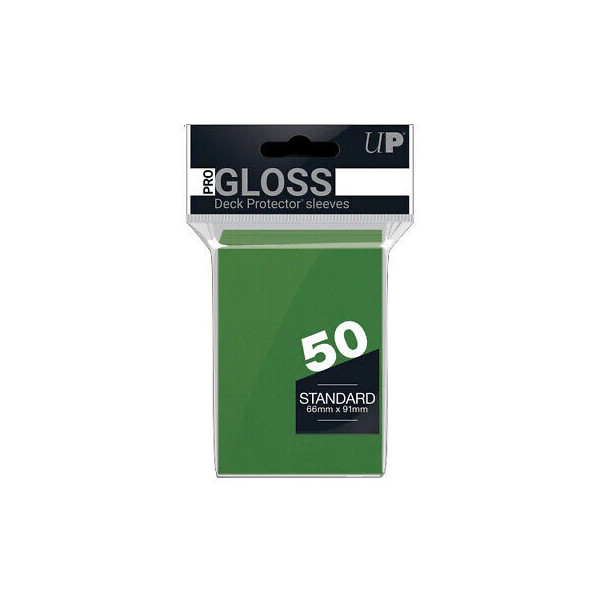 ULTRA PRO  GLOSS DECK PROTECTOR SLEEVES VERDE 50