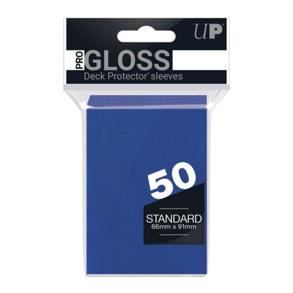 ULTRA PRO  GLOSS DECK PROTECTOR SLEEVES AZUL OSCURO 50