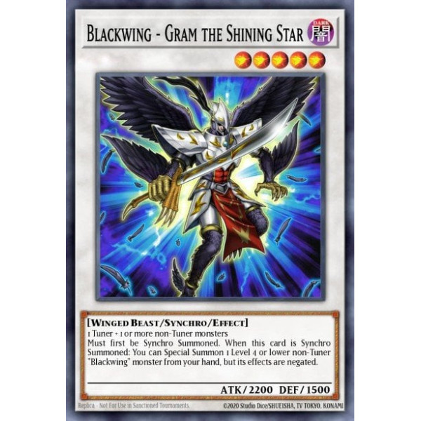 Blackwing - Gram the Shining Star - YF04-EN001 - limited