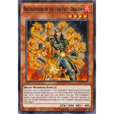 Brotherhood of the Fire Fist - Dragon - CBLZ-EN025 - 1st Edition