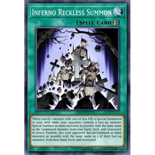 Inferno Reckless Summon - DP2-EN025 - 1st Edition